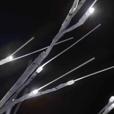 vidaXL Juletre 200 LED 2,2m kaldhvit silje innendørs og utendørs