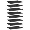 vidaXL Hylleplater 8 stk h&oslash;yglans svart 40x30x1,5 cm sponplate