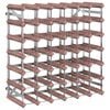 vidaXL Vinstativ for 42 flasker brun heltre furu
