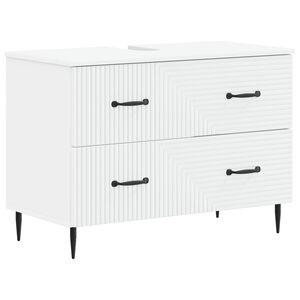 vidaXL Baderomsvaskeskap HAARLEM Hvit 82 x 41 x 58,5 cm Konstruert tre
