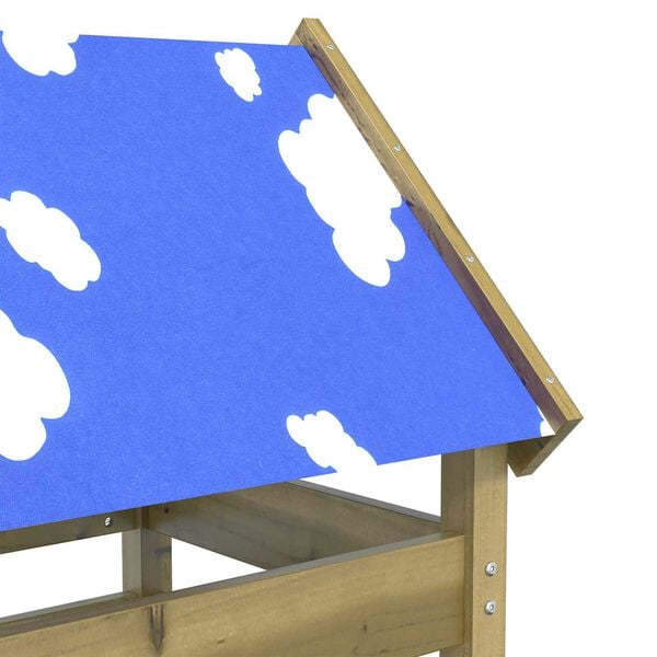 vidaXL Leket&aring;rn Brun 85 x 52,5 x 239 cm Massiv impregnert tre