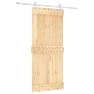 vidaXL Skyved&oslash;r med monteringstilbeh&oslash;r 90x210 cm heltre furu