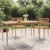 vidaXL Sammenleggbart barbord 90x65x105 cm heltre teak