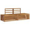 vidaXL Utend&oslash;rs sofa-sett 2 Stk Naturlig 182,5 x 63 x 73 cm