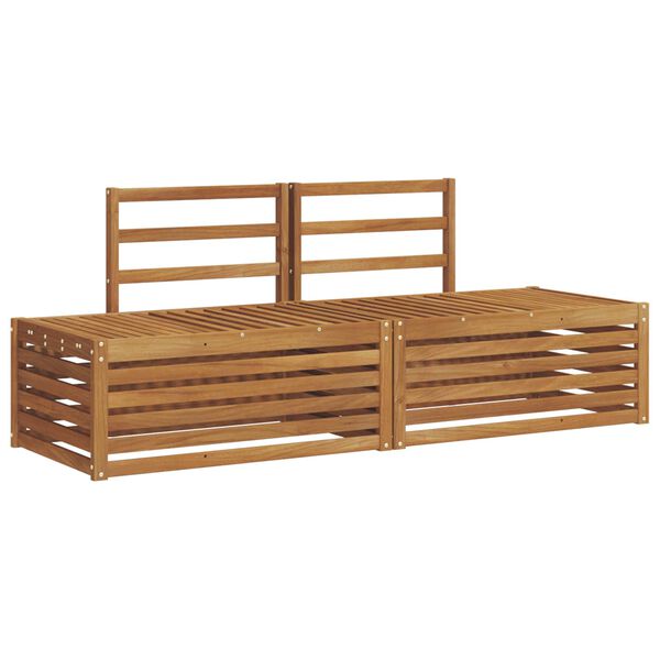 vidaXL Utend&oslash;rs sofa-sett 2 Stk Naturlig 182,5 x 63 x 73 cm