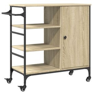vidaXL Kj&oslash;kkentralle sonoma eik 87,5x38,5x84,5 cm konstruert tre