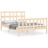 vidaXL Sengeramme med hodegavl small double heltre
