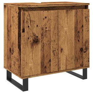 vidaXL Baderomsskap gammelt tre 58x33x60 cm konstruert tre