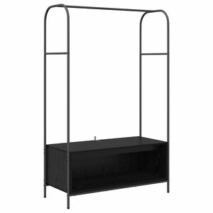 vidaXL Klesstativ Svart 100 x 44 x 160 cm Konstruert tre