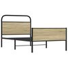 vidaXL Sengeramme uten madrass sonoma eik 107x203 cm konstruert tre