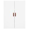 vidaXL Highboard hvit 69,5x34x180 cm konstruert tre