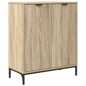 vidaXL Serviesskap Sonoma eik 69,5 x 33 x 82 cm Konstruert tre