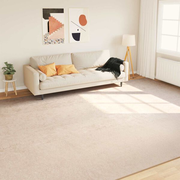 vidaXL Teppe Runner MARSA Krem 400 &times; 300 cm Polyester og PVC