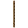 vidaXL Veggmontert hodegavl honningbrun 156x3x63 cm heltre furu