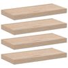 vidaXL Flytende hyller 4 stk 50x23,5x4 cm konstruert tre