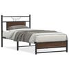 vidaXL Sengeramme uten madrass brun eik 90x190 cm konstruert tre
