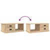 vidaXL Salongbord sonoma eik 90x50x35 cm konstruert tre