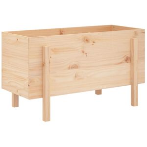 vidaXL H&oslash;ybed for hage 101x50x57 cm heltre furu