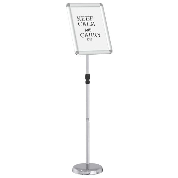 vidaXL Messe Utstillinger s&oslash;lv 25 x 25 x 125 cm Aluminium