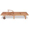 vidaXL Solseng heltre teak