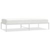 vidaXL Sengeramme i metall hvit 90x190 cm
