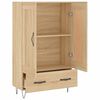 vidaXL Highboard sonoma eik 69,5x31x115 cm konstruert tre