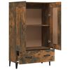 vidaXL Highboard r&oslash;kt eik 70x31x115 cm konstruert tre