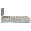 vidaXL Sengestamme med skuff med hodegjerde med lagring Konstruert tre