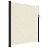 vidaXL Uttrekkbar sidemarkise kremhvit 220x500 cm