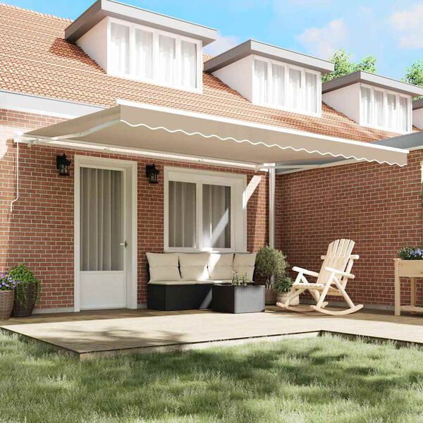 vidaXL Reserveduk til markise Beige 430 x 295 cm Polyester