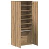 vidaXL Highboard med hylle artisan eik 80 x 39 x 178 cm Konstruert tre