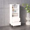 vidaXL Highboard hvit 40x36x110 cm konstruert tre