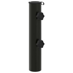 vidaXL Paraplyfotstang 0.6 kg Svart Jern for 40-50 mm Pole