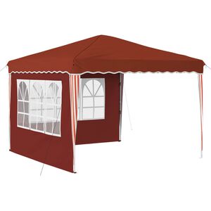 vidaXL Pop-up Festtelt 288 x 288 x 245 cm Terrakotta Oxford Stoff