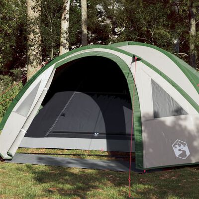 vidaXL Kuppeltelt for camping 4 personer grønn vanntett