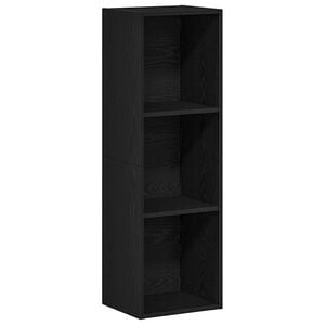 vidaXL Bokhylle svart eik 36x30x114 cm konstruert tre