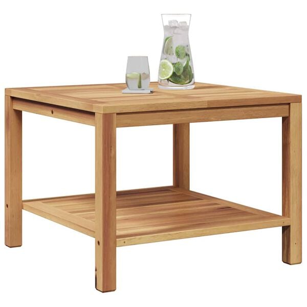 vidaXL Kaffebord Brun 60 x 60 x 45 cm Heltre teak