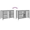 vidaXL Servantskap med skuffer grå Sonoma 90x34,5x60 cm