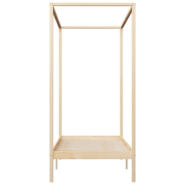 vidaXL Himmelsengeramme heltre furu 100x200 cm