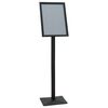 vidaXL Pedestal plakatstativ a3 Gjutjern Svart