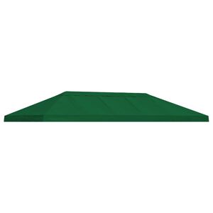 vidaXL Hagepaviljong kanopydeksel 6 x 3 m Gr&oslash;nn Polyester 190
