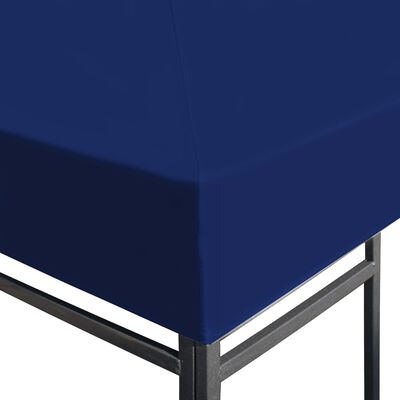 vidaXL Toppduk til paviljong 310 g/m² 4x3 m blå