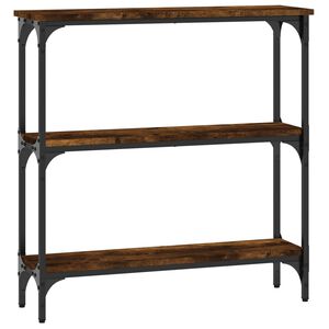 vidaXL Konsollbord r&oslash;kt eik 75x22,5x75 cm konstruert tre