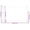 vidaXL Uttrekkbar sidemarkise 180x300 cm svart
