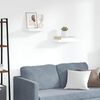 vidaXL Flytende vegghyller 2 stk hvit 40x23x3,8 cm MDF