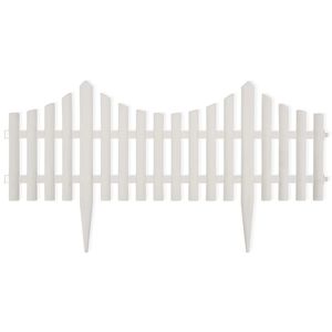 vidaXL Plenkanter 17 stk / 10 m hvit