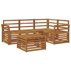 vidaXL Utend&oslash;rs sofa-sett 5 pcs Naturlig