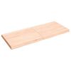 vidaXL Bordplate 140x60x(2-6) cm ubehandlet heltre eik naturlig kant