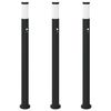 vidaXL Pullertlys med sensor 3 stk 110 cm rustfritt st&aring;l IP44