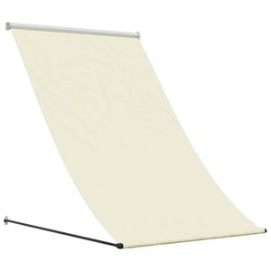 vidaXL Uttrekkbar markise kremhvit 100x150 cm stoff og st&aring;l